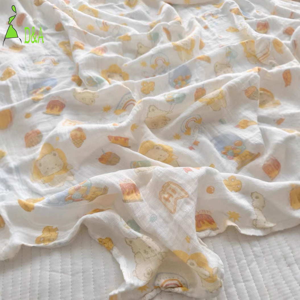 ORANGLES Hot Selling Double Bamboo Fiber Gauze Baby Blanket & Towel – Soft 100% Cotton Infant Fabric for Summer, Pajamas & Baby Essentials - high resolution display - Image 2 of 4 | perfect for office | California | Free Shipping ORANGLES