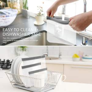 Bolsas de Almacenamiento Reutilizables Huamaohengchun de Plástico PE Clásicas de un Galón, Paquete de 10, Aptas para Lavavajillas, 3 Tamaños, para Marinar Carnes, Sándwiches y Bocadillos - Product Image 6