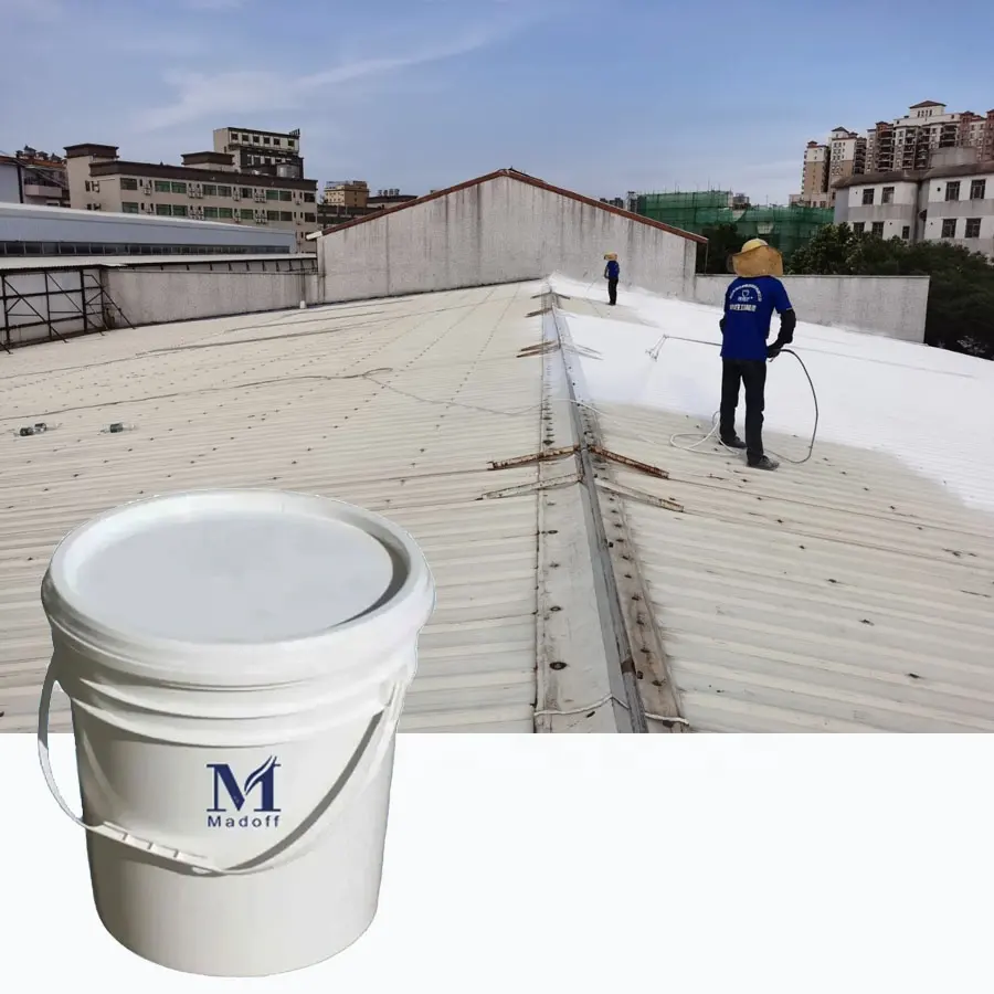 Revêtement de toit à base de silicone Peinture de toit en caoutchouc Revêtement de toit en silicone imperméable