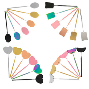 Beiqili amélioré grand miroir <span class=keywords><strong>de</strong></span> <span class=keywords><strong>cils</strong></span> en acier inoxydable demi-lune miroir dentaire pour fournitures d'<span class=keywords><strong>extension</strong></span> <span class=keywords><strong>de</strong></span> <span class=keywords><strong>cils</strong></span> outil dentaire - Product Image 4
