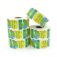 Autocollants imprimables personnalisés de luxe pour entreprises, autocollants adhésifs, PVC PP imperméable, impression de logo de marque pour emballages alimentaires