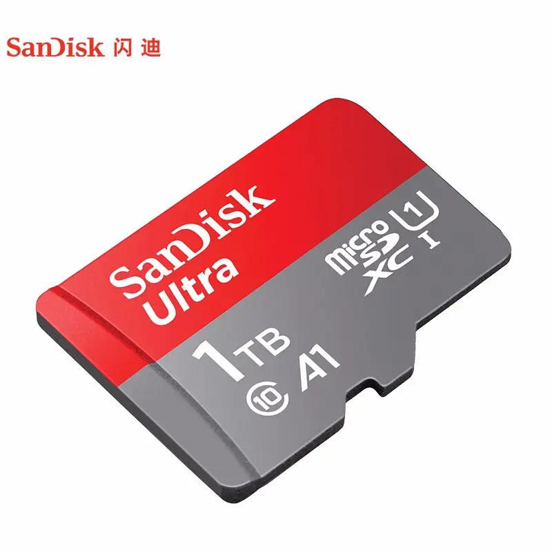 Sandisk original micro cartão sd tf, cartão de memória 100 mb/s sdsquar 256gb 512gb 1tb para telefone