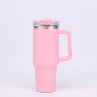 Gourde isotherme en acier inoxydable de 40 oz avec poignée, isolation thermique de 12 à 24 heures, design minimaliste écologique pour une utilisation portable