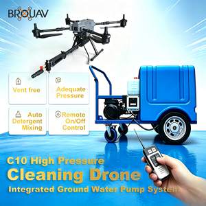 Dron de Limpieza de Fachadas BROUAV C10, Robot de Limpieza Automática de Alta Presión, Resistente, 2000-3000W, Sin Residuos, Plástico, 1.5 HP, Nuevo - Product Image 6