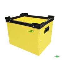 Boîte de rangement en plastique PP creux personnalisée, boîte de déménagement, boîte d'emballage, écologique, légère, recyclable, pliable, empilable, étanche, anti-UV