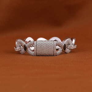 Pulsera de Eslabones Cubanos de Moissanita VVS de Longitud Personalizada, Plata de Ley 925, Joyería de Lujo con Brillo Brillante - Product Image 5