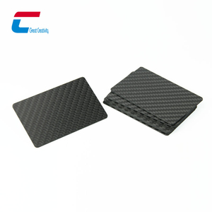 Carte de visite NFC en fibre de carbone noire 13.56Mhz Partage de médias sociaux Carte de visite NFC en fibre de carbone - Product Image 2