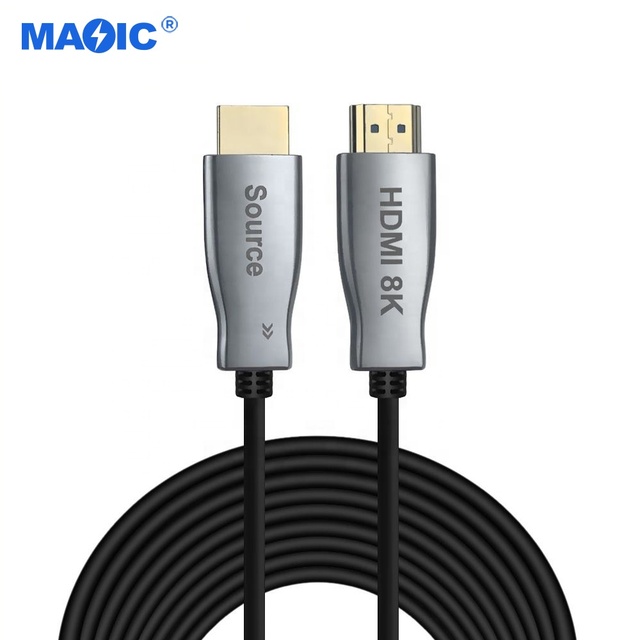 Cables Commonly Used Accessories OEM 8k 60hz 48Gbps Aoc Fiber Optical 8k hdmi 2.1 Cable Optical hdmi 8k