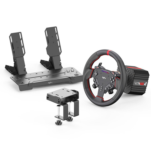 Laysda PXN-VD4 BUNDLE Direct-Drive Professional Game Machine Steering Wheel ABS Material USB Communication Compatible PC for