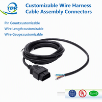 Kabel Ekstensi OBD2 16 Pin Male Female, Kabel Diagnostik 50cm, Adaptor Panel PVC untuk Pemindai Komputer Mobil Elektronik