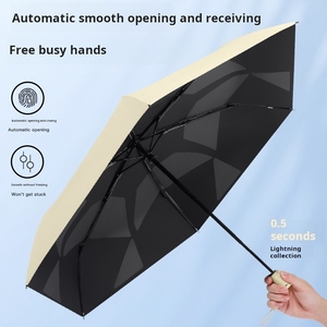 Paraguas anti-viento superligero automático simple del diseño plegable fácil del paraguas del Anti-viento para los hombres y las mujeres - Product Image 3
