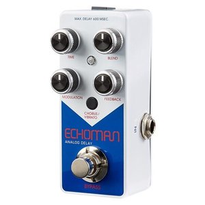 Pédale d'effets de guitare Echoman Analog Delay, blanc bleu, 600 ms de délai maximum - Product Image 2