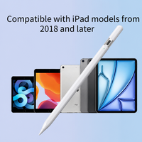 Stylet tactile pour iPad Mini 6ème génération, Air 3ème, 4ème, 5ème génération, Pro 11, 12.9 avec rejet de la paume, 10 heures d'autonomie, idéal pour le dessin
