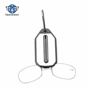 Teenyoun Wholesale Nose Clip <strong>Reading</strong> <strong>Glasses</strong> Lightweight TR90 Convenient Personalized Retro Personality <strong>Mini</strong> Eyewear Custom Logo - Product Image 5