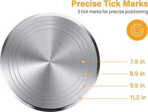 Bview nghệ thuật nhiệm vụ nặng nề hợp kim nhôm xoay đứng 12 inch bánh bàn xoay cho bánh trang trí - Product Image 4