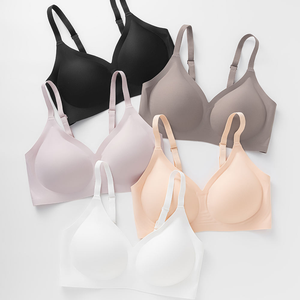 <span class=keywords><strong>Soutien</strong></span>-<span class=keywords><strong>gorge</strong></span> sans couture pour femme, fin, d'été, col en V, respirant, push-up, anti-affaissement, sans armatures, pour petite poitrine - Product Image 6
