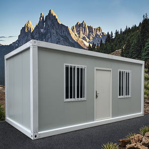 مقصورة صغيرة فاخرة 20 قدمًا ، منزل حاوية حديث ، فيلا صغيرة جاهزة الصنع متنقلة خفيفة من الفولاذ ، حزمة مسطحة لسوبر ماركت المدرسة والصالة الرياضية - Product Image 1