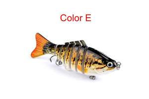 Señuelo <span class=keywords><strong>de</strong></span> Pesca <span class=keywords><strong>de</strong></span> 10cm, 15,5g, ojos 3D, 6 segmentos, señuelo duro realista, Crankbait, Wobblers <span class=keywords><strong>de</strong></span> hundimiento, 2 anzuelos, cebos <span class=keywords><strong>de</strong></span> Pesca - Product Image 6