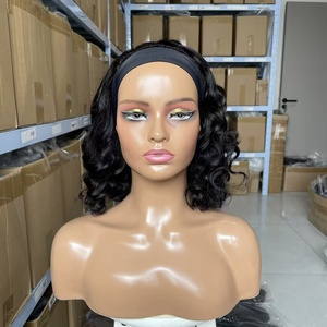 Peluca con Diadema 14A, Ondas Sueltas, Negro Intenso, 200% de Densidad, Fibra Resistente al Calor, Ideal para Mujeres Negras, Disponible - Product Image 3