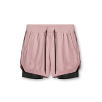 Short de gym avec logo personnalisé pour hommes, avec poches à double épaisseur, 5 pouces, pour l'entraînement sportif, sport, nylon, style décontracté, écologique