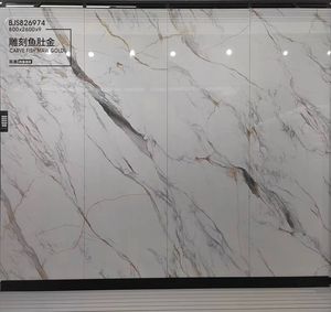 Panel de Pared de Piedra Sinterizada Personalizado para TV de Lujo, Losa Decorativa de 800*2600 para Hogar Moderno - Product Image 2