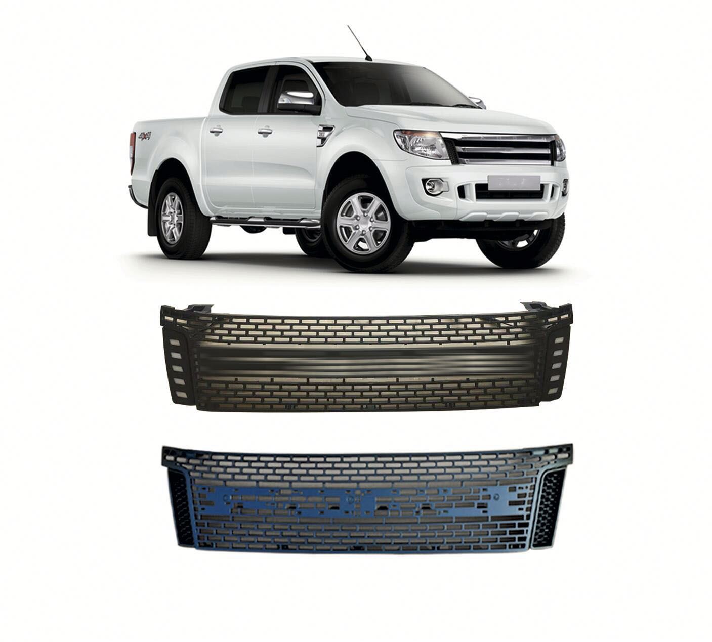 Auto Parts Other Exterior Accessories Bumper Front Grille Car Grill Without LED Fit for Ford Ranger T6 2012-2014