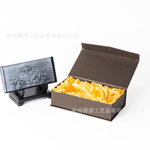 Adorno de Cristal en Relieve, Estilo Artístico Europeo, Rectangular, Decoración para el Hogar, Regalo - Product Image 4