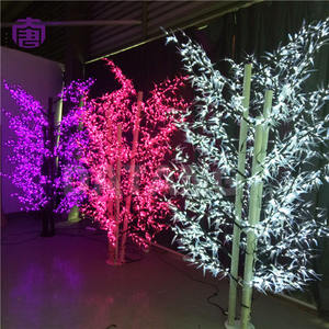 Outdoor LED Bamboo <b>Tree</b> <b>Light</b> Soft Glow Illumination IP65 Waterproof Customized Colors for Christmas Festival Event Decoration - Product Image 4