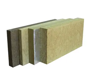 heat and thermal fire proof insulation rock wool insulation panel board construction building materials supplier