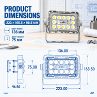 Projecteur LED extérieur commercial 60W IP66 IK08 à angle de faisceau multiple pour éclairage paysager