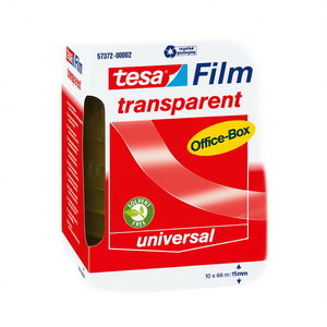 Cinta Adhesiva Transparente de 66m x 15mm, Universal para Oficina, Libre de Solventes, Embalaje Reciclado - Product Image 2