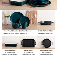 Batterie de cuisine en fonte émaillée de haute qualité : Ensemble de casseroles et faitouts, faitout hollandais, cocotte