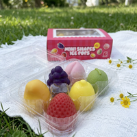 Hicey Halal Mix Fruit Flavor Mini Ice Cream 3D Mango Peach Strawberry Lemon Shaped Ice Cream