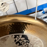 80cm Golden Mirror Gong Alloy Gong with Free Wood Mallet For Sound Healing Meditation and Yoga