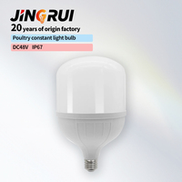 Lampe LED à intensité variable 0-100% 9W/15W IP67 Étanche Sans Scintillement Ra80 IRC Garantie 3 Ans 48V DC Durée de vie 50000 Heures Élevage Avicole