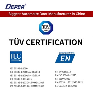Deper Nhà cung cấp Châu Âu loại TUV CE chứng nhận cửa trượt tự động hệ thống cửa trượt tự động mở cho Dubai dự án - Product Image 3