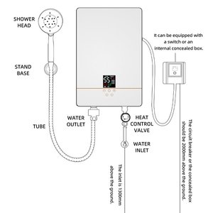 8500W Tankloze Elektrische Boiler Met Gegoten Aluminium Verwarmingslichaam En Geavanceerde Omvormer Voor Constante Temperatuur - Product Image 6