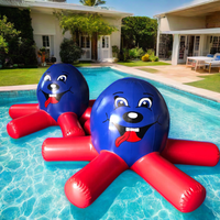 Gros enfants parc aquatique gonflable flottant poulpe grand jeu d'eau gonflable jouets pour piscine