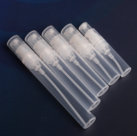 Mini vaporisateur en plastique de haute qualité, 2ml, 3ml, 5ml, 8ml, 10ml, flacon de parfum Pp, vaporisateur de brume, clair, noir, blanc