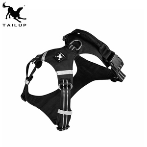 Arnés de seguridad para perros con logotipo personalizado y ligero, estilo deportivo reflectante, mango superior, liberación rápida, poliéster sólido ajustable - Product Image 6