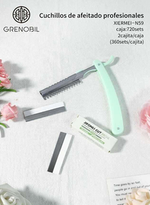 Recortador de cejas JIRONI-CUT, juego de 5 cuchillas, maquinilla de afeitar de acero inoxidable X 720 para un afeitado preciso - Product Image 3