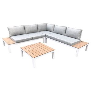 Muebles de Jardín de <span class=keywords><strong>Aluminio</strong></span> al por Mayor, Sofás de Jardín Contemporáneos, Sofá de Jardín en Forma de L para Hoteles - Product Image 2