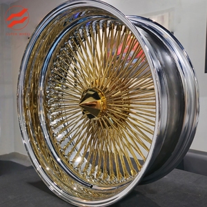 Nuovi Arrivi SW: Cerchi a Raggi da 20, 22, 24 Pollici, 100-<span class=keywords><strong>150</strong></span> Raggi, Oro Rosa Cromato, 20x8 22x8 24x10, Stile Standard Sfalsato - Product Image 3