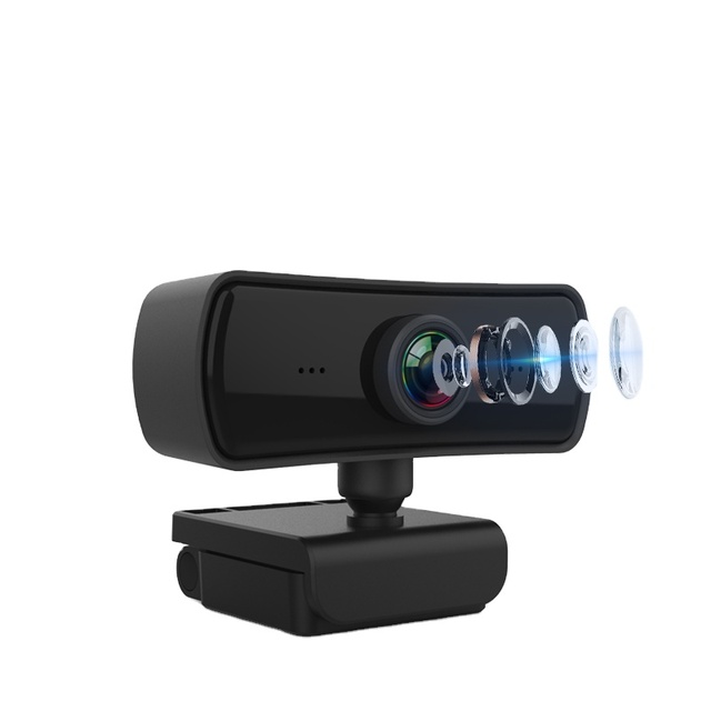 USB 4K Web Cam with Microphone Autofocus Mini Camera CMOS Sensor 1-Year Warranty-Full HD Office Webcam for PC