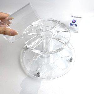 Fabricant best-seller Ensemble de fontaine de Kiddouche en acrylique transparent personnalisé Distributeur de vin pour fête - Product Image 4