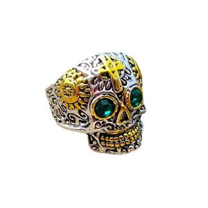 Fabricants <span class=keywords><strong>de</strong></span> bijoux <span class=keywords><strong>de</strong></span> mode personnalisés Crâne rétro gravé Chevalière personnalisée pour hommes - Product Image 6