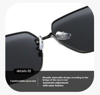 Lunettes de soleil métal petit cadre carré pour hommes femmes UV Protection nuances lunettes mode classe lunettes de soleil polarisées personnalisées