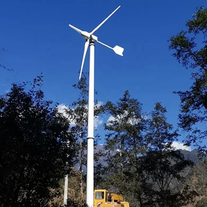 <span class=keywords><strong>3</strong></span> FRP Blades 380V tuabin gió ngang 100kw 200Kw tốc độ thấp năng lượng gió tuabin - Product Image 1