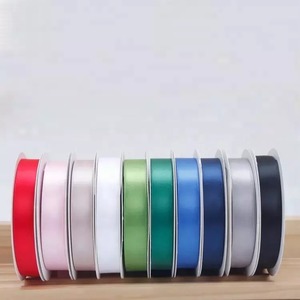 LaRibbons Eco-Friendly Polyester Satin <b>Ribbon</b> 1-1/2 Inch Solid Red Woven Double Face Custom Logo Wedding Gift Wrapping - Product Image 3