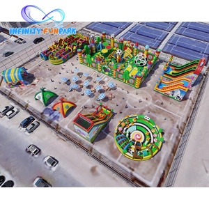 Parc d'activités <span class=keywords><strong>gonflable</strong></span> tout-en-un : combine des zones <span class=keywords><strong>de</strong></span> saut extrêmes, un parcours d'obstacles Ninja Warrior et des designs <span class=keywords><strong>de</strong></span> terrains <span class=keywords><strong>de</strong></span> <span class=keywords><strong>jeux</strong></span> créatifs - Product Image 3
